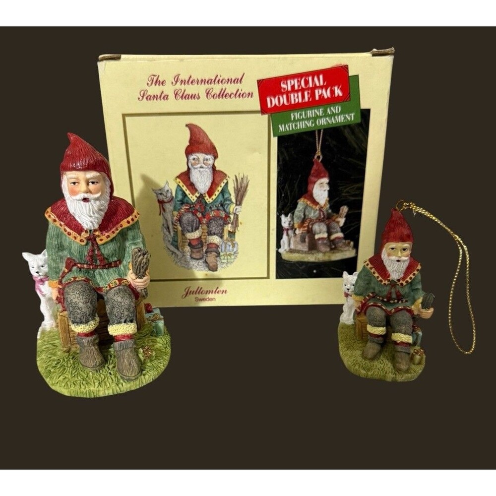 Jultomten International Santa Claus Collection Figurine & Ornament With Box 1993
